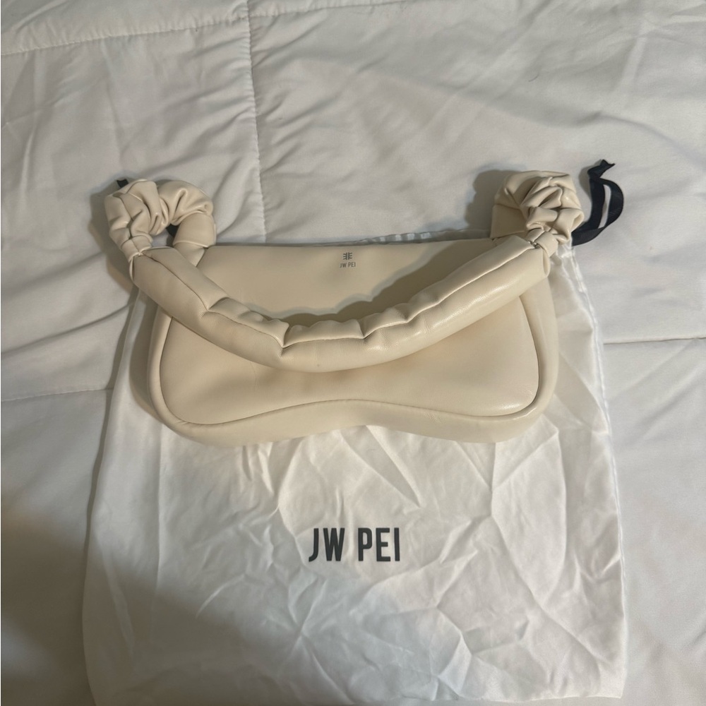 JW PEI Elegant Cream Shoulder Bag